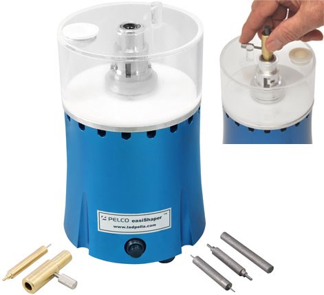 Automatic carbon/graphite rod sharpening tool and accessories, 240V