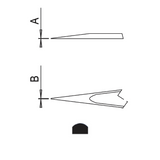 Dumont electronics epoxy-coated tweezers, style 0