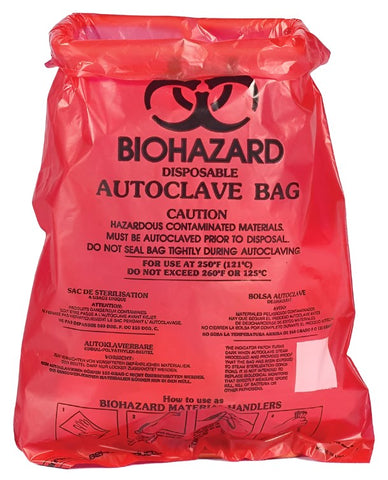 Biohazard bags, 220 x 280mm