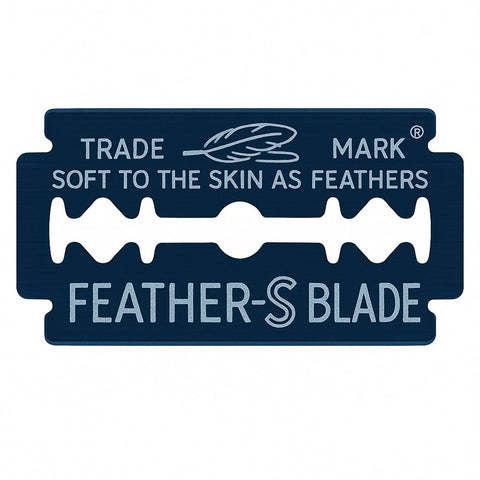 Carbon steel razor blades, double edge