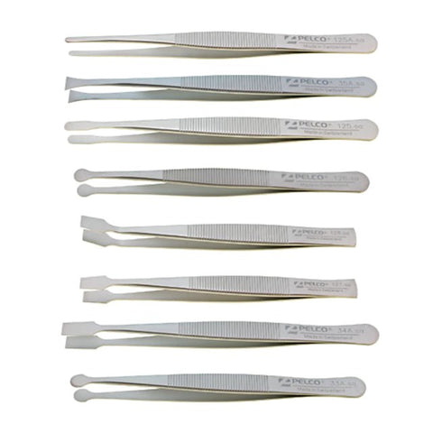 PELCO Pro flat and pad tip tweezers