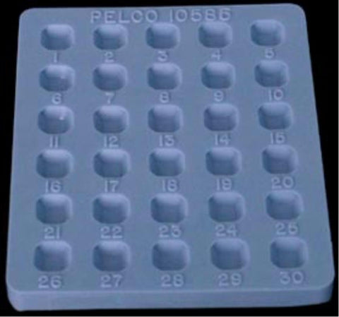 PELCO square embedding mould, 30 cavities