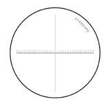 Scale reticle for peak measuring magnifiers, 10x 35mm