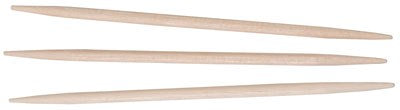Wooden picks, double-pointed end