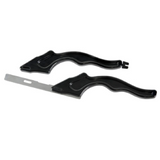 MicroKnife microtome blade handles and attachment tool