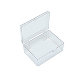 Small storage boxes, clear PS