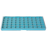 Storage boxes with hinged cover, 50 compartment, PS