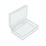 Medium storage boxes, clear PS