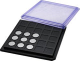 Conductive black plastic sample storage trays and lids, anti-static