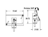 PELCO SEM 70 deg. microscope slide holder mount, pin mount