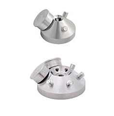 SEM 45 deg. multi specimen M4 mount holders, M4 cylinder