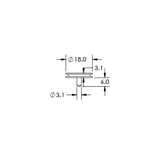 SEM medium specimen mounts, short pin mount