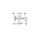 SEM medium specimen mounts, pin mount