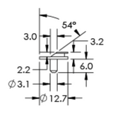 SEM specimen mounts for FIB applications, pin mount