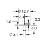 SEM specimen mounts for FIB applications, pin mount