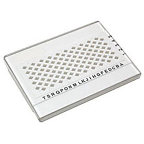 Grid storage box, clear cover, 50 grids