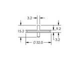 SEM double 90 deg. specimen mounts, pin mount