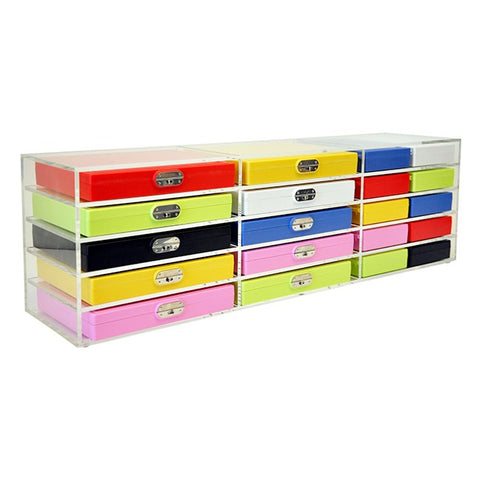 Storage rack for microscope slide boxes, acrylic (TP)