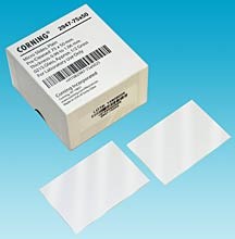 Corning glass microscope slides, large