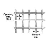 Screening mesh, fluorocarbon, 305 x 305mm