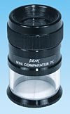 Mini measuring magnifier, 7x