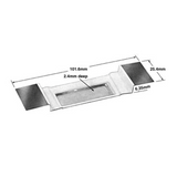 Alumina coated tungsten evaporation boats