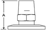 NW/KF flange adapters to male NPT thread, stainless steel