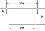 Blank plug for NW/KF quick compression coupling