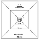 Pelcotec CDMS calibration standards, 2mm - 1µm