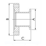 CF 2.75 to NW/KF adapter