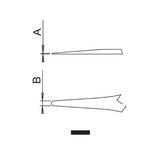 Dumont electronics epoxy-coated tweezers, style 2A