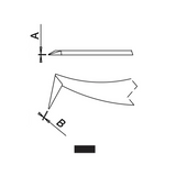 Dumont electronics epoxy-coated tweezers, style 6