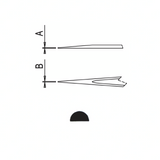Dumont electronics epoxy-coated tweezers, style SS