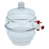 Vacuum desiccator and accessories, round