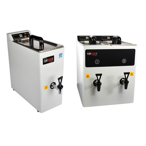 Slimline single and dual tank paraffin dispensers