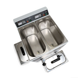 Slimline single and dual tank paraffin dispensers