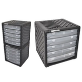 PELCO SEM storage cabinet, box and foam insert, pin mounts