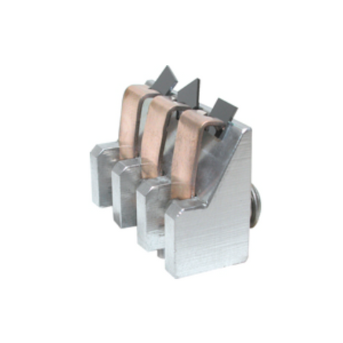 SEM triple 70 deg. thin section specimen clip mount, M4 cylinder