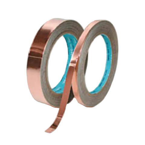 Conductive copper tape with nickel, single-sided