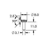 Serial block-face EM specimen mounts for Thermo Scientific VolumeScope, pin mount
