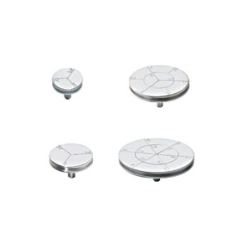 SEM specimen mounts with engraved divisions, pin mount
