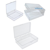 Medium storage boxes, clear PS