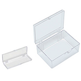 Small storage boxes, clear PS