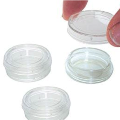 PELCO glass bottom dish assembly kits, clear wall