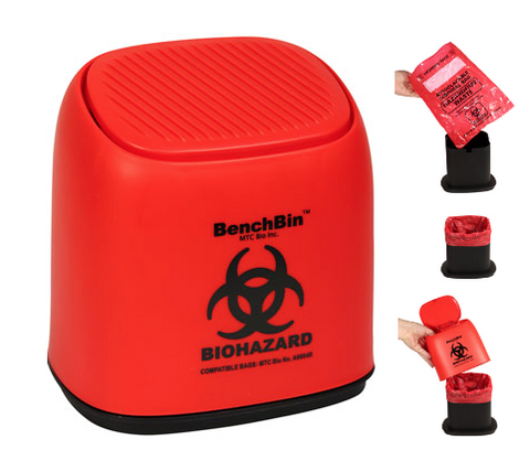 BenchBin hazardous waste container kit