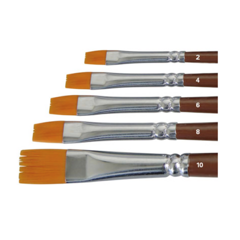 Golden nylon brushes