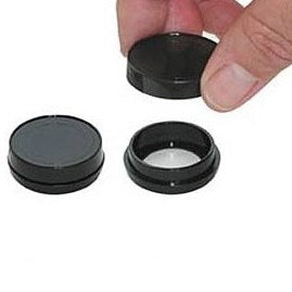 PELCO glass bottom dishes, black wall