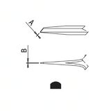Dumont tweezers, self-closing anti-capillary, style N5AC