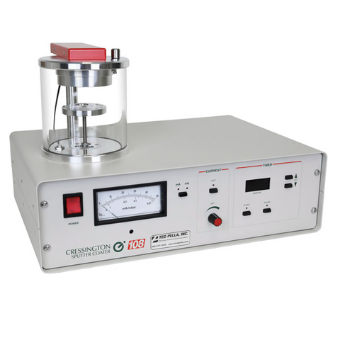 Cressington 108 manual sputter coater and accessories