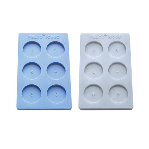 PELCO round cavity silicone moulds